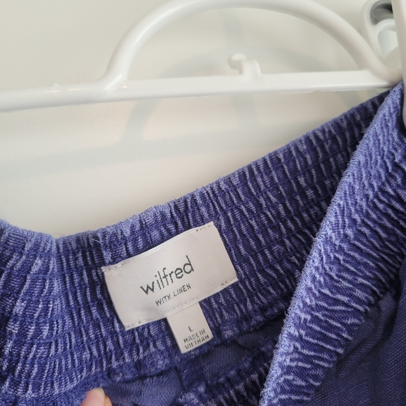 Wilfred Flowy Purple High-waisted Shorts Large - Picture 2 of 5